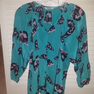 Tucker Butterfly silk top